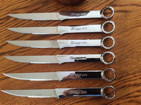 Snap on Tools Wrench Style Kitchen Knife Set Stainless Steel